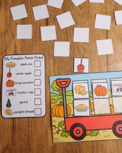 Fun Pumpkin Patch Memory Match Game For Kids