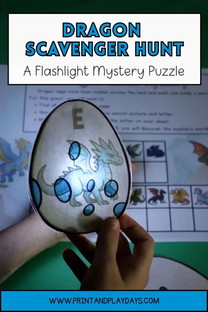 Dragon Scavenger Hunt A Flashlight Mystery Puzzle For Kids