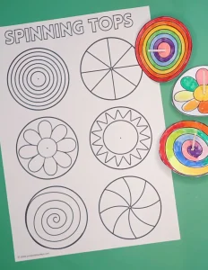 Easy Spinning Top Stem Craft