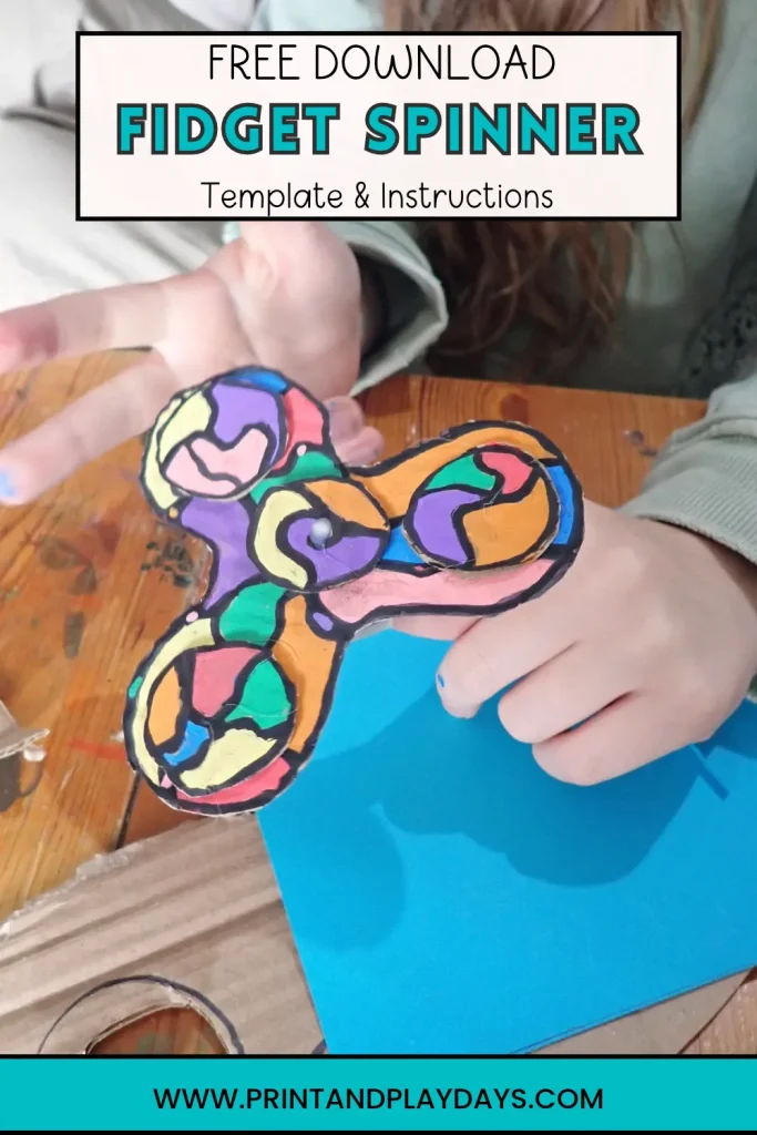 FREE DOWNLOAD Fidget spinner Template and Instructions